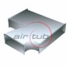 BIFURCACION ALUMINIO CONDUCTO RECTANGULAR PERFIL INTEGRAL