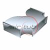 BIFURCACION DOBLE ALUMINIO CONDUCTO RECTANGULAR PERFIL INTEGRAL