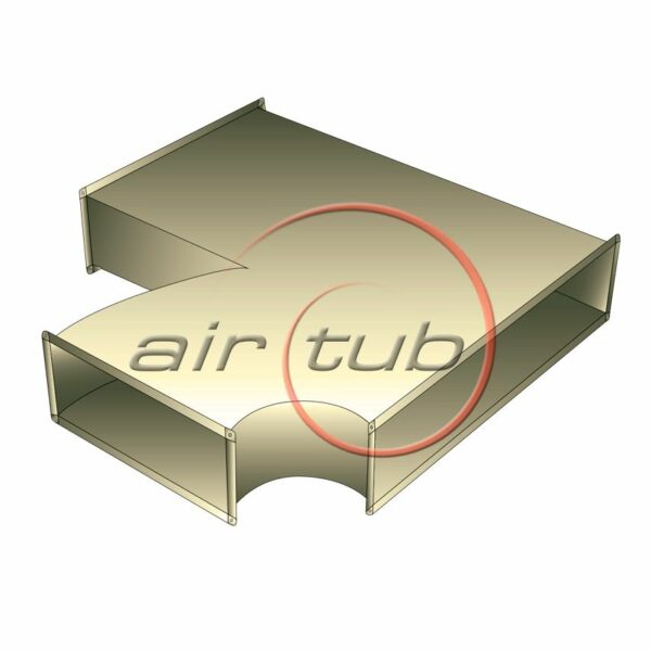 BIFURCACION INOXIDABLE CONDUCTO RECTANGULAR PERFIL INTEGRAL BIFURCACION INOXIDABLE CONDUCTO RECTANGULAR PERFIL INTEGRAL