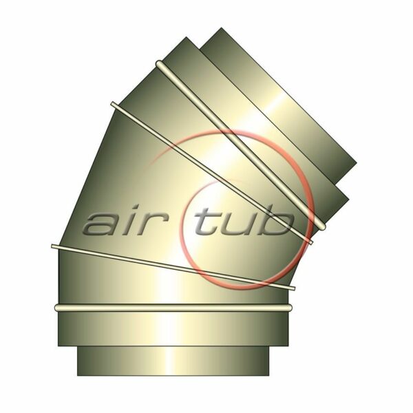 CODO 45 DOBLE INOX INOX GALVA AIR TERMIC AIRTUB