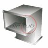 CODO RECTO CONDUCTO RECTANGULAR GALVANIZADO PERFIL INTEGRAL