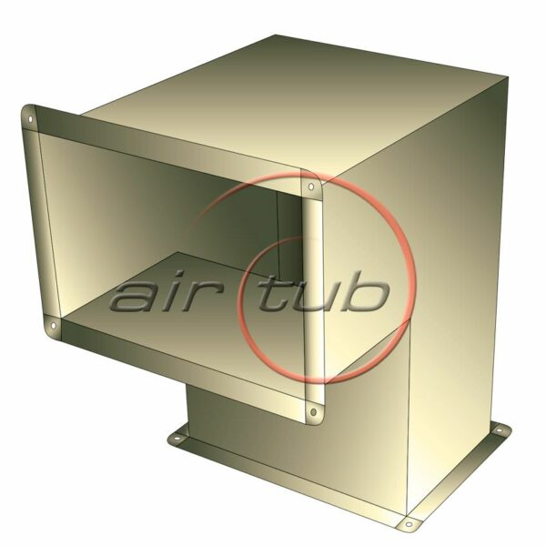 CODO RECTO INOXIDABLE CONDUCTO RECTANGULAR PERFIL INTEGRAL CODO RECTO INOXIDABLE CONDUCTO RECTANGULAR PERFIL INTEGRAL