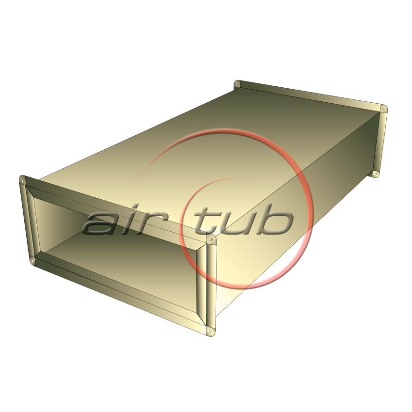 CONDUCTO DOBLE INOX INOXIDABLE CONDUCTO RECTANGULAR PERFIL INTEGRAL