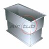 CUELLO TELESCOPICO ALUMINIO CONDUCTO RECTANGULAR PERFIL INTEGRAL