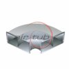 DEFLECTOR ALUMINIO CONDUCTO RECTANGULAR PERFIL INTEGRAL