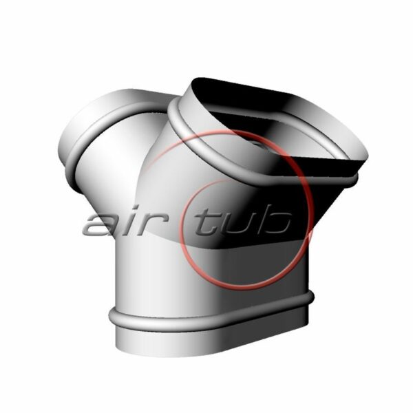 DERIVACION VERTICAL AIR OVAL AIRTUB