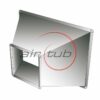 REDUCCION CONDUCTO RECTANGULAR GALVANIZADO PERFIL INTEGRAL