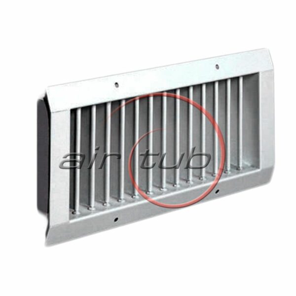 REJILLA TUBO CIRCULAR SIMPLE DOBLE DEFLEXION REGULACION PTC AIR GALVA AIRTUB