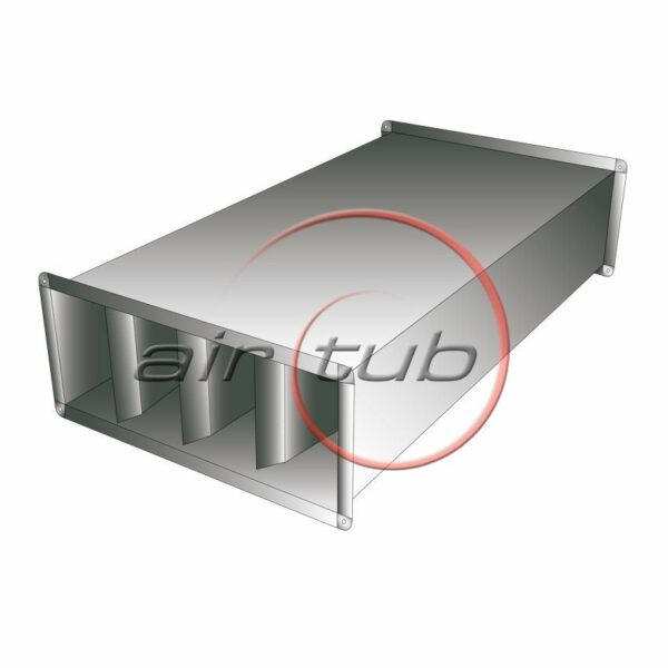 SILENCIADOR CONDUCTO RECTANGULAR GALVANIZADO PERFIL INTEGRAL