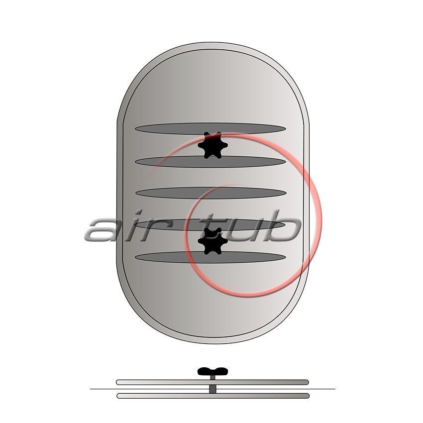 TAPA INSPECCION PLANA AIRTUB AIR GALVA REGISTRO PUERTA ACCESO