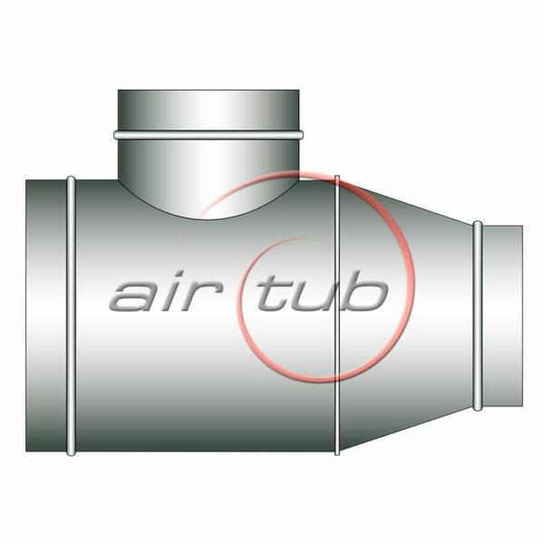 TES CONICAS 90 REDUCCION AIR GALVA AIRTUB GALVANIZADOS HELICOIDALES