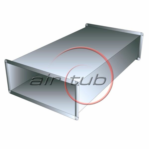 TRAMO RECTO ALUMINIO CONDUCTO RECTANGULAR PERFIL INTEGRAL